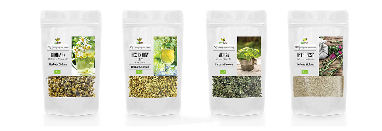 herbal tea packaging set